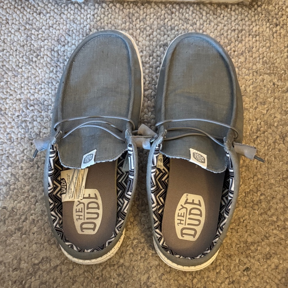 Hey Dude Charcoal Slip-On Shoes